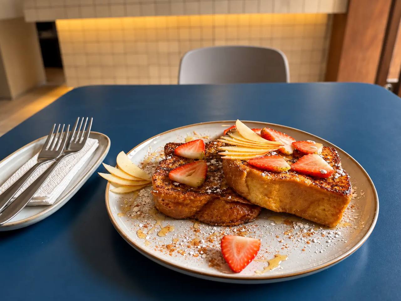 French toast servido en Dapt Café